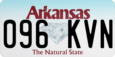 AR license plate 096KVN