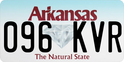 AR license plate 096KVR