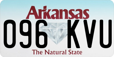 AR license plate 096KVU