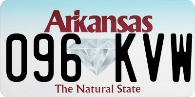 AR license plate 096KVW