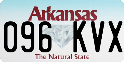 AR license plate 096KVX