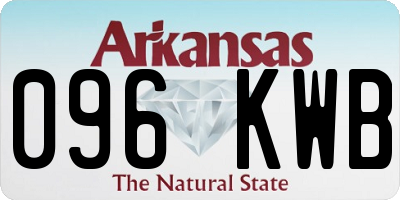 AR license plate 096KWB