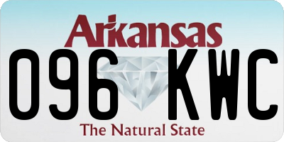 AR license plate 096KWC