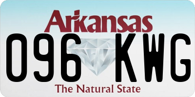 AR license plate 096KWG