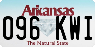AR license plate 096KWI