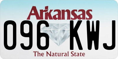 AR license plate 096KWJ