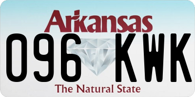 AR license plate 096KWK