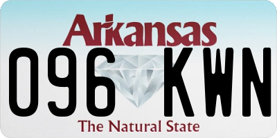 AR license plate 096KWN
