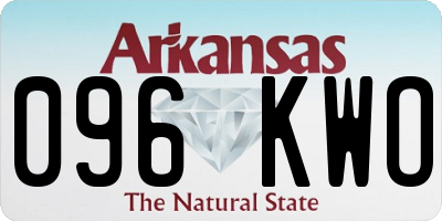 AR license plate 096KWO
