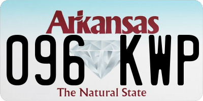 AR license plate 096KWP