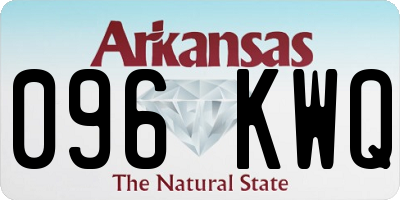 AR license plate 096KWQ