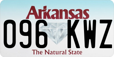 AR license plate 096KWZ