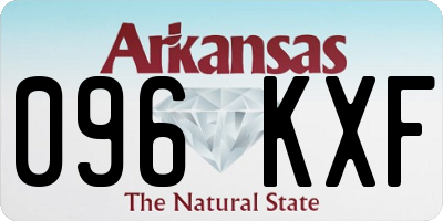 AR license plate 096KXF