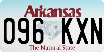 AR license plate 096KXN