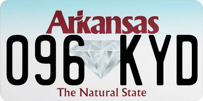 AR license plate 096KYD