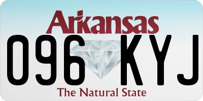 AR license plate 096KYJ