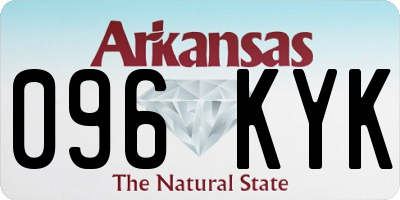 AR license plate 096KYK