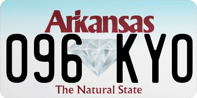 AR license plate 096KYO