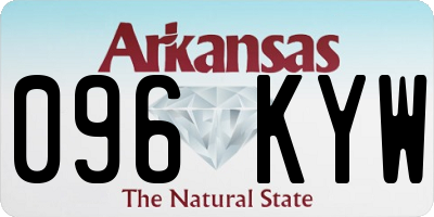 AR license plate 096KYW