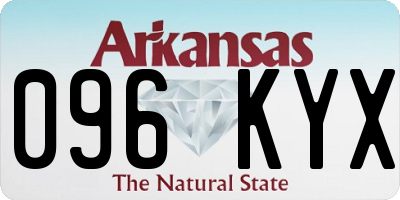 AR license plate 096KYX