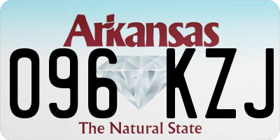 AR license plate 096KZJ