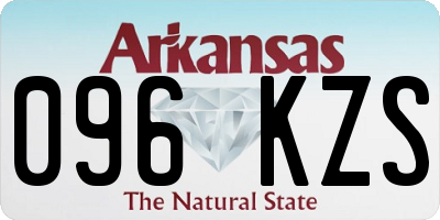 AR license plate 096KZS