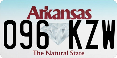 AR license plate 096KZW