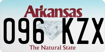 AR license plate 096KZX