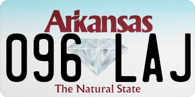 AR license plate 096LAJ