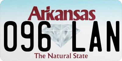 AR license plate 096LAN