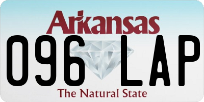 AR license plate 096LAP