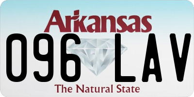AR license plate 096LAV