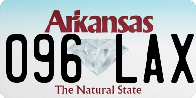 AR license plate 096LAX