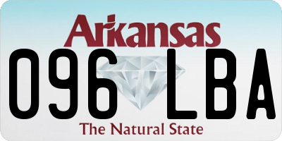 AR license plate 096LBA
