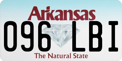 AR license plate 096LBI