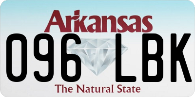 AR license plate 096LBK