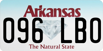 AR license plate 096LBO