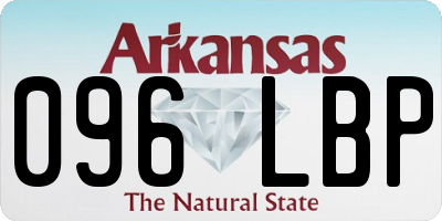 AR license plate 096LBP