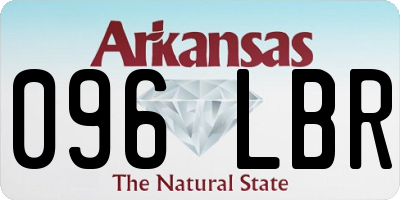 AR license plate 096LBR