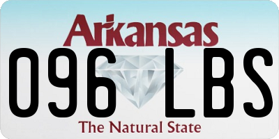 AR license plate 096LBS