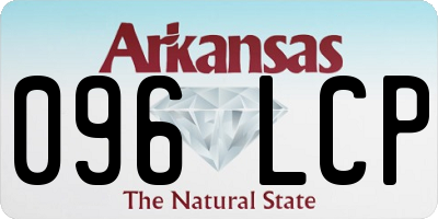 AR license plate 096LCP