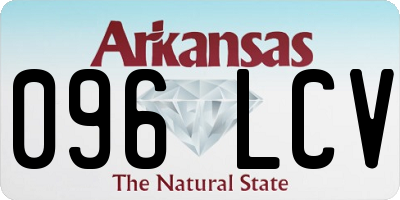 AR license plate 096LCV