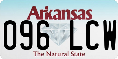 AR license plate 096LCW