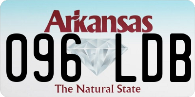 AR license plate 096LDB