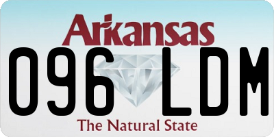 AR license plate 096LDM