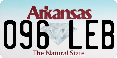 AR license plate 096LEB