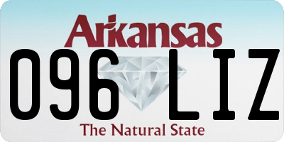 AR license plate 096LIZ