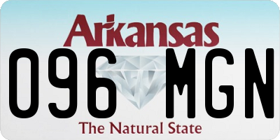 AR license plate 096MGN