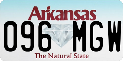 AR license plate 096MGW