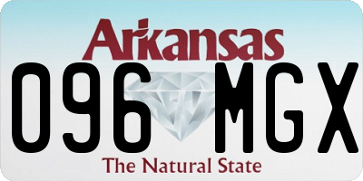 AR license plate 096MGX